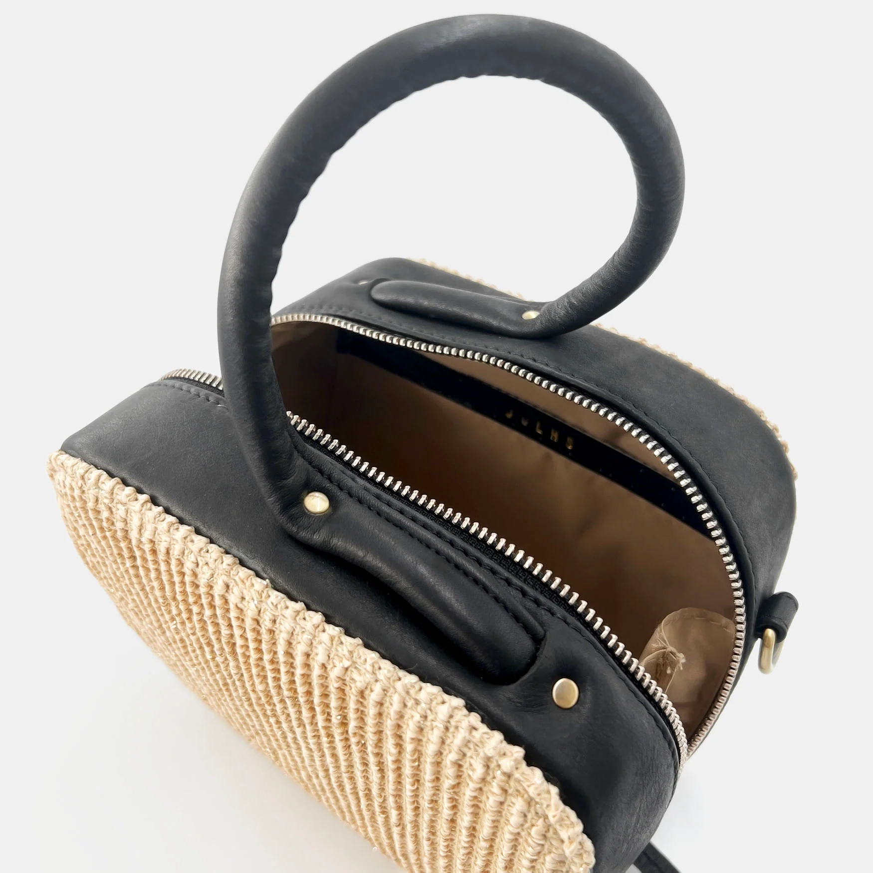 Maze - Black with Faux Raffia Knit - Image 5